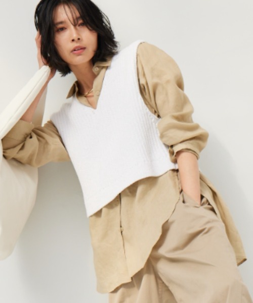 BARNYARDSTORM(バンヤードストーム)の「BARNYARDSTORM / スタンダードリネンシャツ(シャツ/ブラウス・レディース・ホワイト/ベージュ/ブルー/ホワイト系その他・S/L/M)」の22枚目の写真