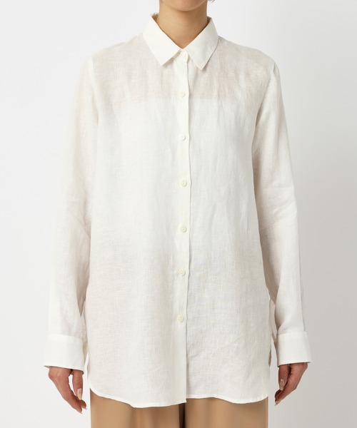 BARNYARDSTORM(バンヤードストーム)の「BARNYARDSTORM / スタンダードリネンシャツ(シャツ/ブラウス・レディース・ホワイト/ベージュ/ブルー/ホワイト系その他・S/L/M)」の10枚目の写真