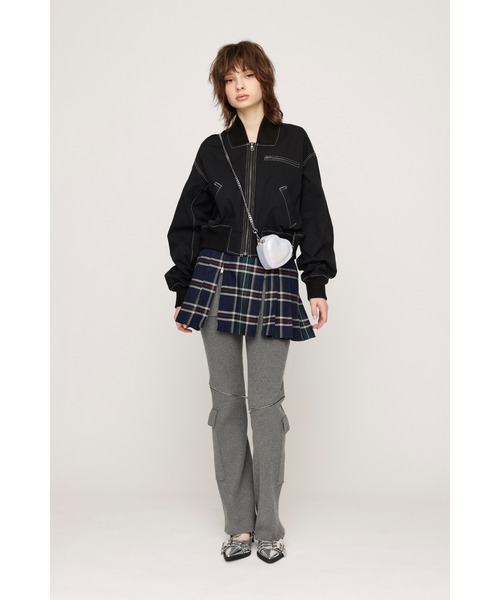 SLY CROPPED BOMBER ジャケット SLY CROPPED BOMBER ジャケット BLK -靴＆ファッション通販