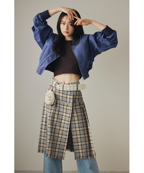 セール】CROPPED BOMBER JK クロップド ボンバージャケット
