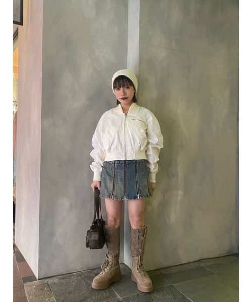 セール】CROPPED BOMBER JK クロップド ボンバージャケット