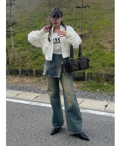 セール】CROPPED BOMBER JK クロップド ボンバージャケット