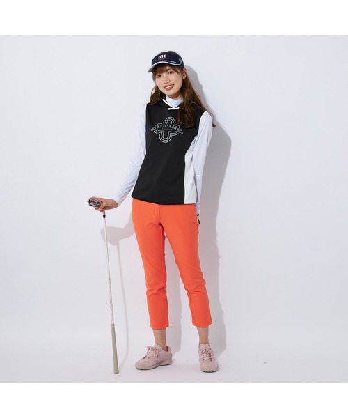 marie claire(マリ・クレール)の「marie claire GOLF/マリクレール ゴルフ ゴルフウェア ブランド ロゴ 接触冷感 軽量 ダンボールニット ベスト 長袖 インナーシャツ セット(ベスト・レディース・ネイビー/ブラック/ピンク/ホワイト・LL/3L/L/M)」の14枚目の写真