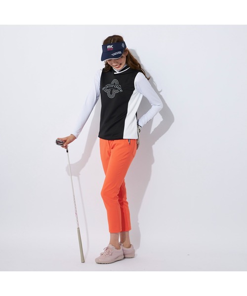 marie claire(マリ・クレール)の「marie claire GOLF/マリクレール ゴルフ ゴルフウェア ブランド ロゴ 接触冷感 軽量 ダンボールニット ベスト 長袖 インナーシャツ セット(ベスト・レディース・ネイビー/ブラック/ピンク/ホワイト・LL/3L/L/M)」の15枚目の写真