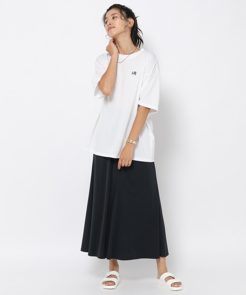 HEREIAM（ヘレイアム）の「【HEREIAM】吸水速乾／LOCUSSCORE TEE(ユニセックス)（Tシャツ/カットソー・レディース・ブラック/ホワイト・LARGE/MEDIUM）」の5枚目の写真