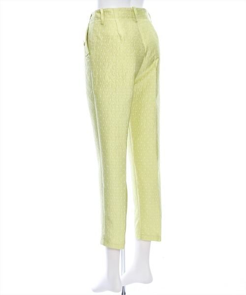 clear（クリア）の「ドット柄ストレッチテーパードパンツ[低身長用サイズ有]（スラックス・レディース・グリーン系その他/ブラック・S/M/XS）」の5枚目の写真