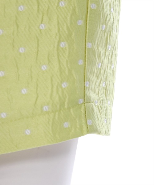 clear（クリア）の「ドット柄ストレッチテーパードパンツ[低身長用サイズ有]（スラックス・レディース・グリーン系その他/ブラック・S/M/XS）」の9枚目の写真