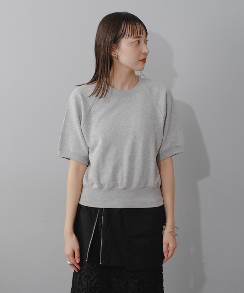 Kastane（カスタネ）の「【新色追加】半袖スウェットプルオーバー（スウェット・レディース・グレー/ブルー/オレンジ/アイボリー・FREE）」の9枚目の写真