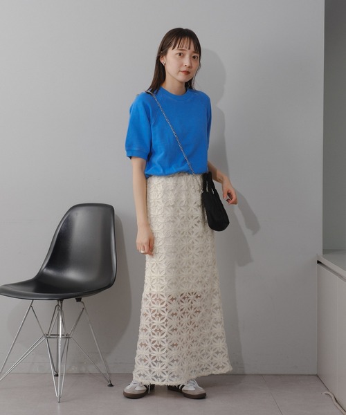 Kastane（カスタネ）の「【新色追加】半袖スウェットプルオーバー（スウェット・レディース・グレー/ブルー/オレンジ/アイボリー・FREE）」の16枚目の写真