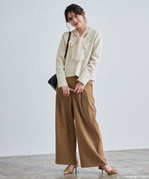 Pierrot(ピエロ)の「ショート丈ニットカーディガン(カーディガン/ボレロ・レディース・アイボリー/レッド/ブラック・M/L)」の19枚目の写真