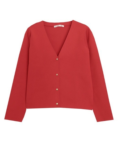 Pierrot(ピエロ)の「ショート丈ニットカーディガン(カーディガン/ボレロ・レディース・アイボリー/レッド/ブラック・M/L)」の12枚目の写真