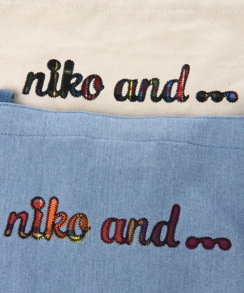niko and...(ニコアンド)の「オリジナルニコロゴパッチワークショルダーバッグ(ショルダーバッグ・レディース・ブルー/オフホワイト/ブラック・0)」の8枚目の写真