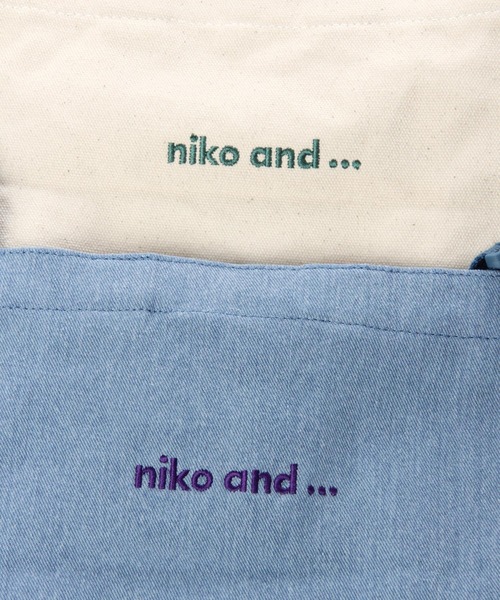 niko and...(ニコアンド)の「オリジナルニコロゴパッチワークショルダーバッグ(ショルダーバッグ・レディース・ブルー/オフホワイト/ブラック・0)」の9枚目の写真