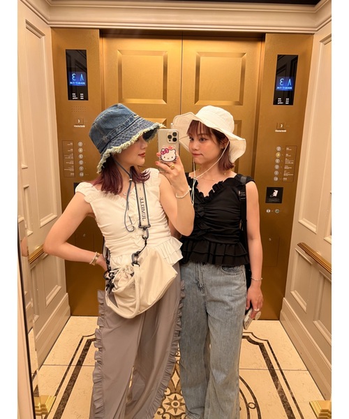 JUMELLE(ジュメロ)の「caty bustier(シャツ/ブラウス・レディース・ホワイト系/ブラック・FREE)」の22枚目の写真