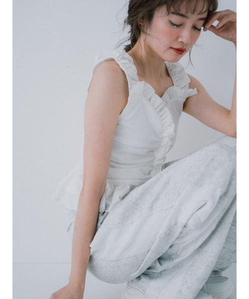 JUMELLE(ジュメロ)の「caty bustier(シャツ/ブラウス・レディース・ホワイト系/ブラック・FREE)」の5枚目の写真