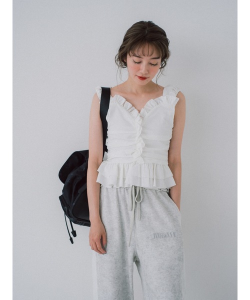 JUMELLE(ジュメロ)の「caty bustier(シャツ/ブラウス・レディース・ホワイト系/ブラック・FREE)」の3枚目の写真