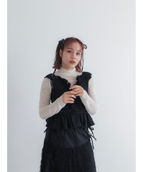 JUMELLE(ジュメロ)の「caty bustier(シャツ/ブラウス・レディース・ホワイト系/ブラック・FREE)」の10枚目の写真