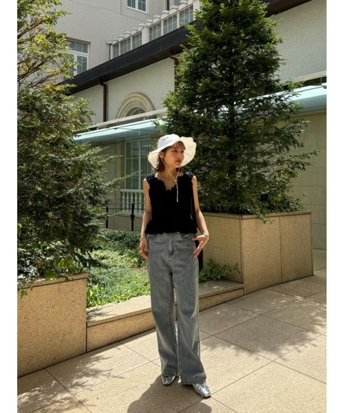 JUMELLE(ジュメロ)の「caty bustier(シャツ/ブラウス・レディース・ホワイト系/ブラック・FREE)」の8枚目の写真