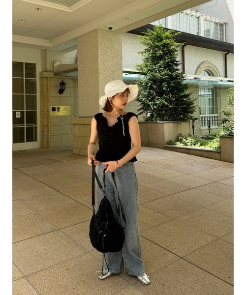 JUMELLE(ジュメロ)の「caty bustier(シャツ/ブラウス・レディース・ホワイト系/ブラック・FREE)」の9枚目の写真