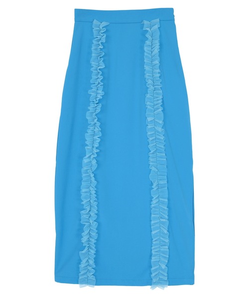 miette（ミエット）の「チュールフリルスカート（スカート・レディース・ブラック/ブルー・FREE）」の8枚目の写真