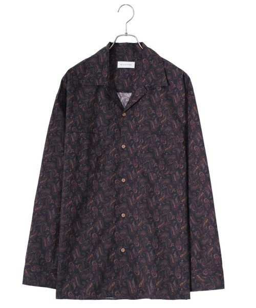 BALLAST ARK（バラストアーク）の「BALLAST ARK / バラストアーク：PAISLEY OPEN COLLAR SHIRT：BA09-SH001[AST]（シャツ/ブラウス・メンズ・ブラック・L/M）」の15枚目の写真