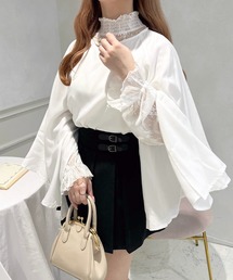 ネックレス付きスリットブラウス【ZOZOTOWN限定アイテム】