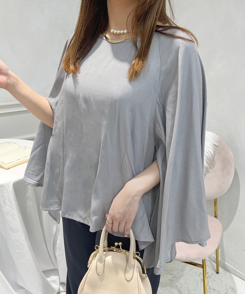 apres jour(アプレジュール)の「ネックレス付きスリットブラウス【ZOZOTOWN限定アイテム】(シャツ/ブラウス・レディース・サックスブルー/オフホワイト/レッド系その他/ブラック系その他・X-LARGE/フリー)」の19枚目の写真