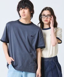 LACOSTE（ラコステ）の「【オンライン限定】LACOSTE ワンポイントロゴ リンガーTシャツ（Tシャツ/カットソー）」