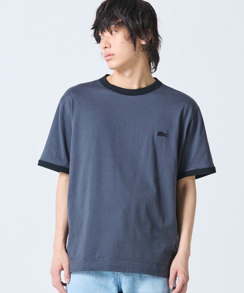 オンライン限定】LACOSTE ワンポイントロゴ リンガーTシャツ（Tシャツ