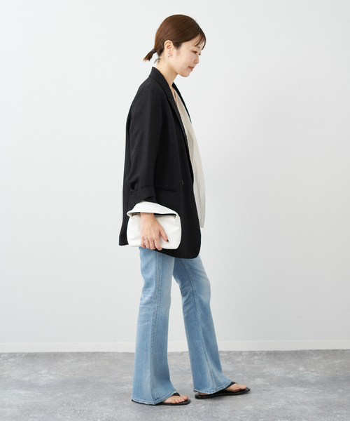 plage(プラージュ)の「《追加》【Healthy denim/ヘルシーデニム】別注 FLARE LIGHTH デニムパンツ(デニムパンツ・レディース・ブルー・23/24/25)」の6枚目の写真