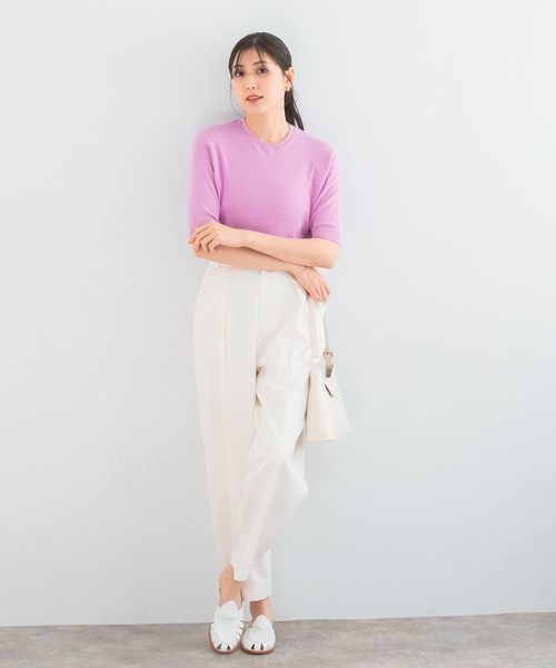 URBAN RESEARCH ROSSO WOMEN（アーバンリサーチ　ロッソ）の「コクーンパンツ（その他パンツ・レディース・オフホワイト/ベージュ/ネイビー・36/38）」の18枚目の写真