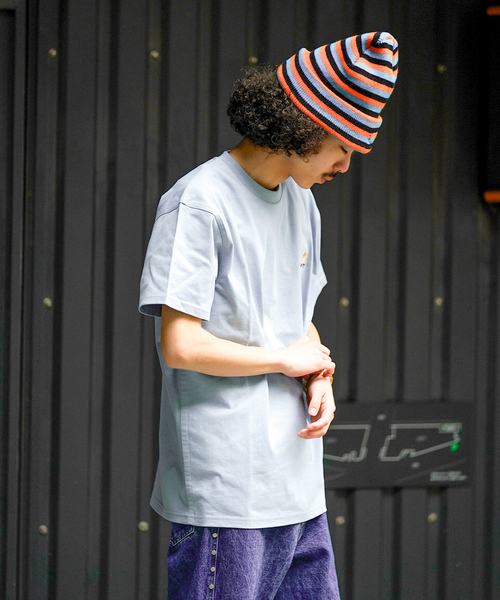 Carhartt WIP(カーハートダブリューアイピー)の「【CARHARTT WIP / カーハート ダブリューアイピー】SS AMERICAN SCRIPT T-SH(Tシャツ/カットソー・メンズ・ホワイト/ブラック/ブルー系その他・MEDIUM/LARGE)」の7枚目の写真