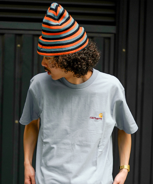 Carhartt WIP(カーハートダブリューアイピー)の「【CARHARTT WIP / カーハート ダブリューアイピー】SS AMERICAN SCRIPT T-SH(Tシャツ/カットソー・メンズ・ホワイト/ブラック/ブルー系その他・MEDIUM/LARGE)」の10枚目の写真