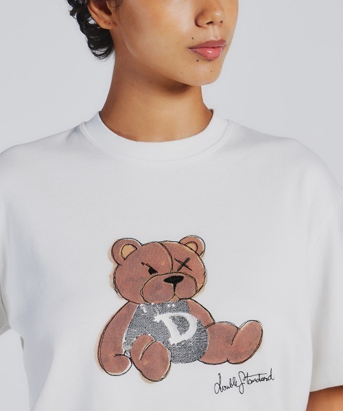 セール】ベアプリントフライスTシャツ（Tシャツ/カットソー