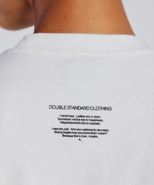 DOUBLE STANDARD CLOTHING(ダブルスタンダードクロージング)の「ベアプリントフライスTシャツ(Tシャツ/カットソー・レディース・グレー/オフホワイト・FREE)」の5枚目の写真