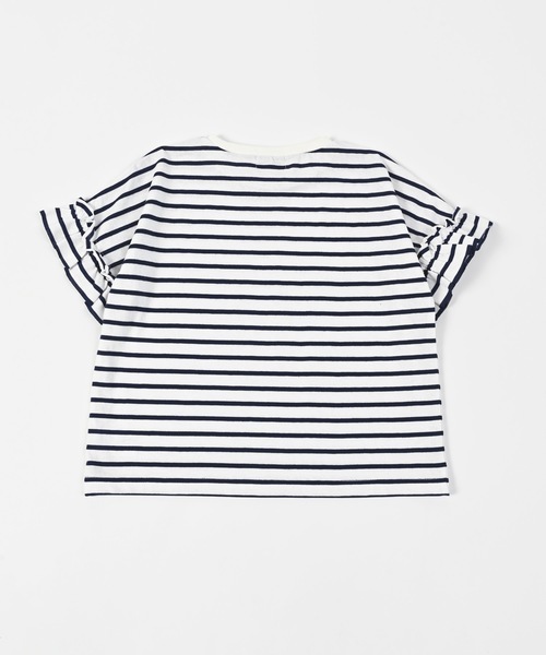 LSP WOW（エルエスピーワオ）の「【LSP WOW!】ガールズ袖フリルTシャツ（80～130cm）（Tシャツ/カットソー・キッズ・ラベンダー/チャコール/ピンク/オフホワイト/ピンク系その他/ホワイト系その他/ブラック系その他・110/100/90/80/130/120）」の11枚目の写真