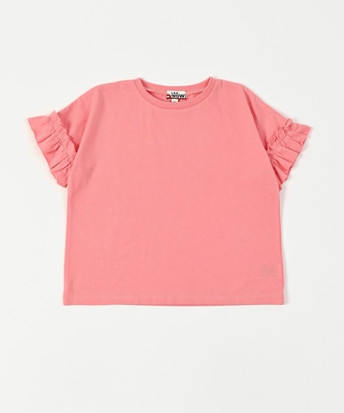 LSP WOW（エルエスピーワオ）の「【LSP WOW!】ガールズ袖フリルTシャツ（80～130cm）（Tシャツ/カットソー・キッズ・ラベンダー/チャコール/ピンク/オフホワイト/ピンク系その他/ホワイト系その他/ブラック系その他・110/100/90/80/130/120）」の20枚目の写真