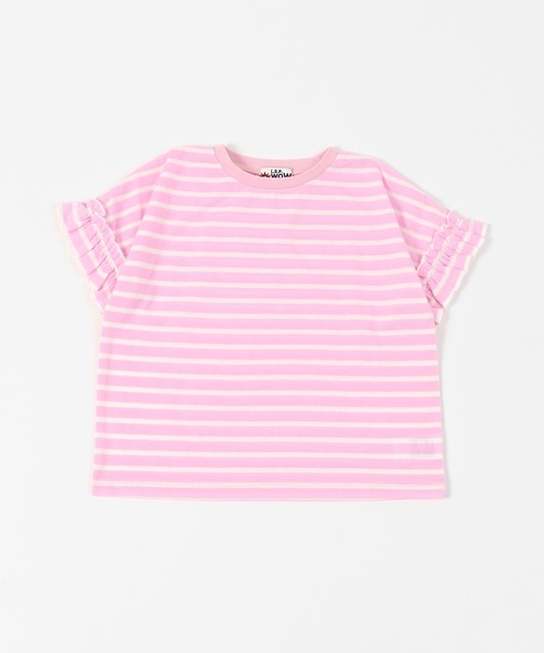 LSP WOW（エルエスピーワオ）の「【LSP WOW!】ガールズ袖フリルTシャツ（80～130cm）（Tシャツ/カットソー・キッズ・ラベンダー/チャコール/ピンク/オフホワイト/ピンク系その他/ホワイト系その他/ブラック系その他・110/100/90/80/130/120）」の21枚目の写真