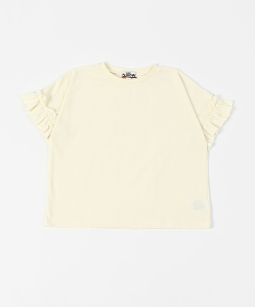 LSP WOW（エルエスピーワオ）の「【LSP WOW!】ガールズ袖フリルTシャツ（80～130cm）（Tシャツ/カットソー・キッズ・ラベンダー/チャコール/ピンク/オフホワイト/ピンク系その他/ホワイト系その他/ブラック系その他・110/100/90/80/130/120）」の17枚目の写真