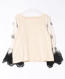 REAL CUBE | コットンレーススリーブトップス(Tシャツ/カットソー)