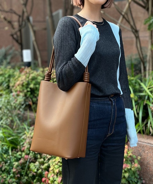 ORiental TRaffic（オリエンタルトラフィック）の「チューブストラップハンドバッグ BA-223（ハンドバッグ・レディース・ブラック/ブラウン・ﾌﾘ-）」の8枚目の写真