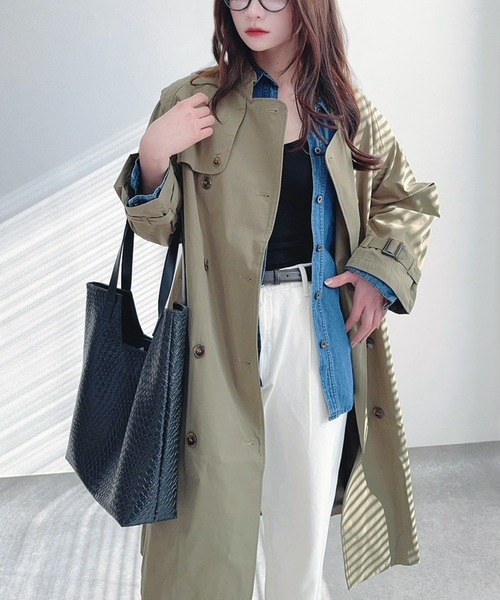 【ともみん】【Maison Special/ZARA】トレンチコート 撥水加工トレンチコート ZWコレクション - ゴールデンブラウン