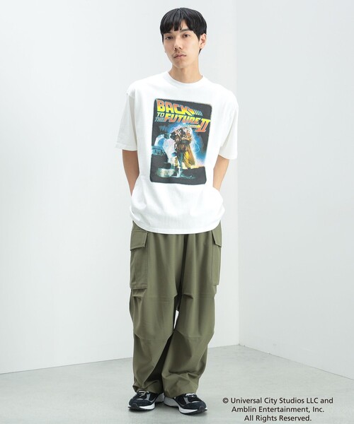 BEAMS HEART(ビームスハート)の「バックトゥザフューチャー グラフィック Tシャツ(Tシャツ/カットソー・メンズ・チャコールグレー/ホワイト/ブラウン・SMALL/MEDIUM/LARGE)」の6枚目の写真
