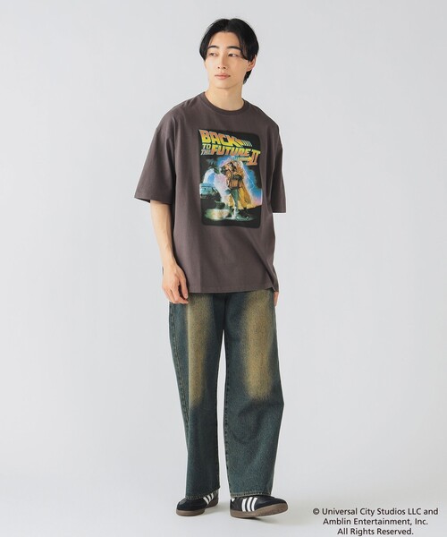 BEAMS HEART(ビームスハート)の「バックトゥザフューチャー グラフィック Tシャツ(Tシャツ/カットソー・メンズ・チャコールグレー/ホワイト/ブラウン・SMALL/MEDIUM/LARGE)」の14枚目の写真