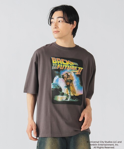 BEAMS HEART(ビームスハート)の「バックトゥザフューチャー グラフィック Tシャツ(Tシャツ/カットソー・メンズ・チャコールグレー/ホワイト/ブラウン・SMALL/MEDIUM/LARGE)」の16枚目の写真