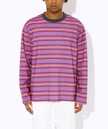 -ate（エイト）の「【-ate】マルチボーダー 長袖Tシャツ 23AW-ATE-TEE-003（Tシャツ/カットソー）」