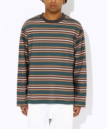 -ate（エイト）の「【-ate】マルチボーダー 長袖Tシャツ 23AW-ATE-TEE-003（Tシャツ/カットソー）」