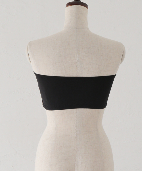 SLOBE IENA（スローブイエナ）の「ベア天ベアトップ（チューブトップ・レディース・ブラック/アイボリー・FREE）」の10枚目の写真