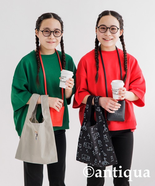 antiqua（アンティカ）の「ワンマイルショルダーバッグ（ショルダーバッグ・キッズ・ブラック/レッド・FREE）」の18枚目の写真