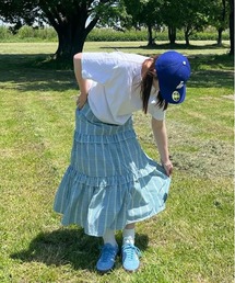 ROOPTOKYO | ギンガムチェックティアードロングスカート(スカート)